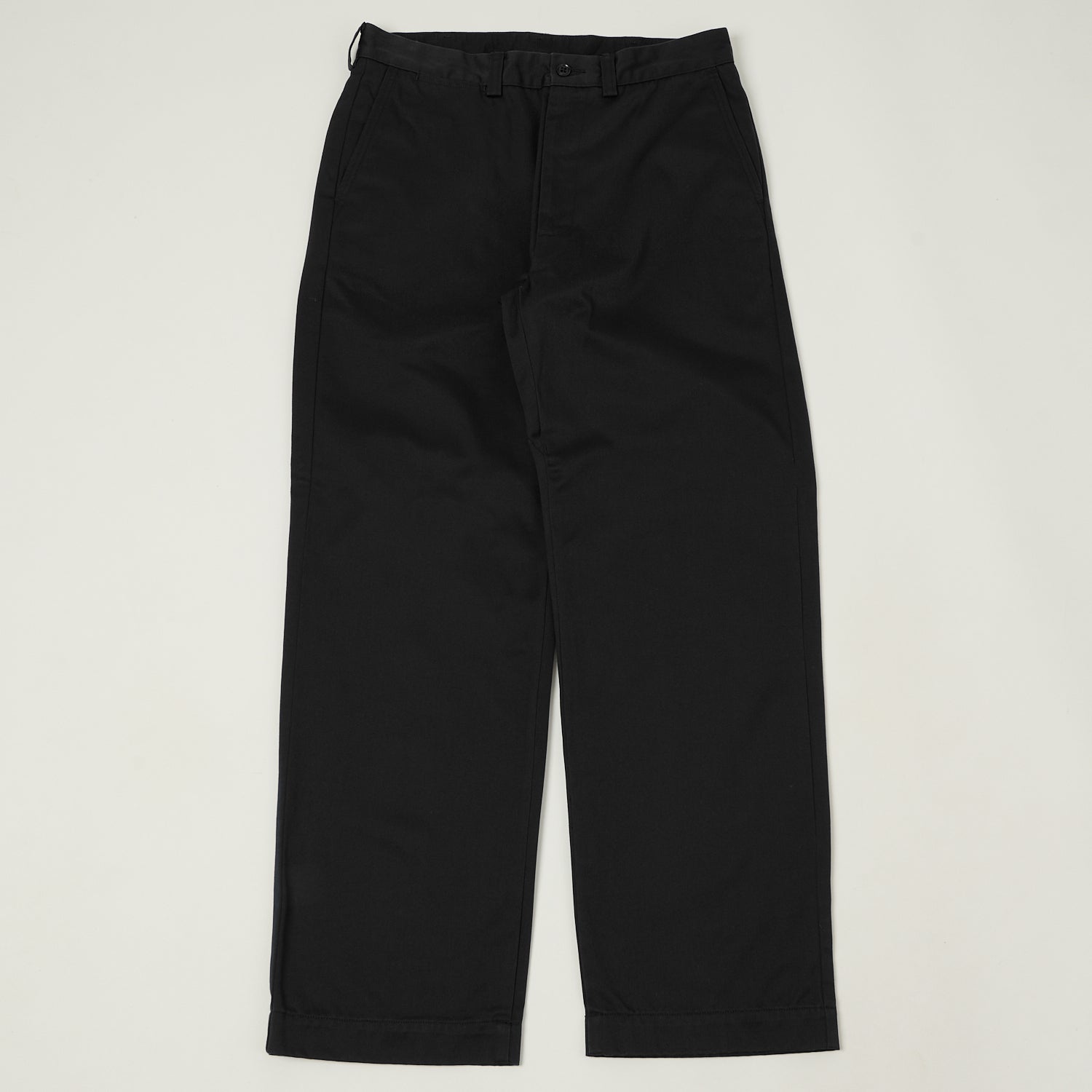Nanamica Wide Straight Chino Pants - Black