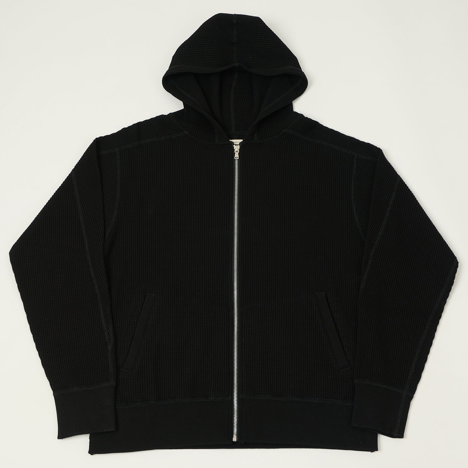 Nanamica Zip Through Thermal Hoodie - Black – SON OF A STAG