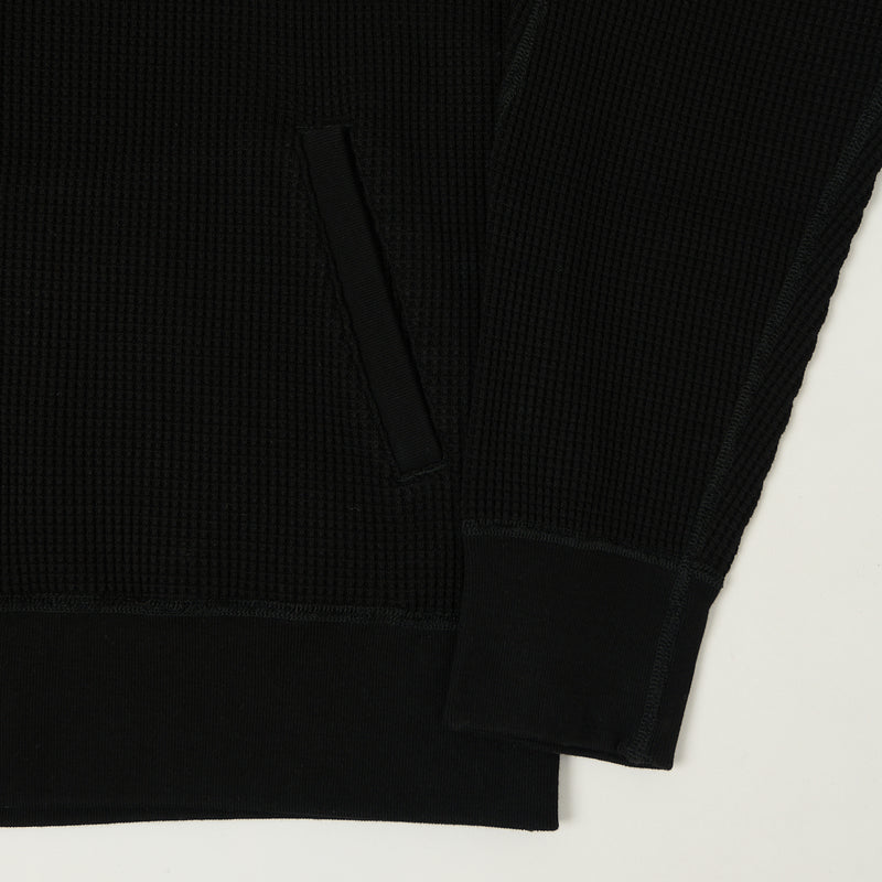 Nanamica Zip Through Thermal Hoodie - Black