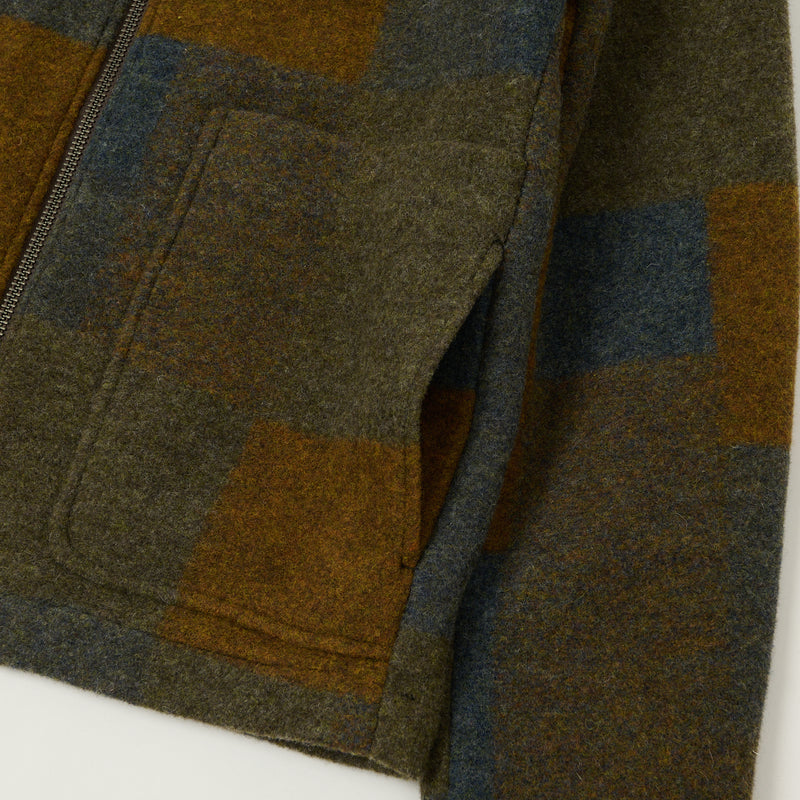 NN07 Gael Wool Jacket - Brown Check