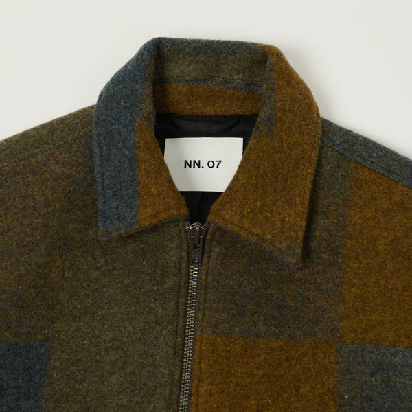 NN07 Gael Wool Jacket - Brown Check