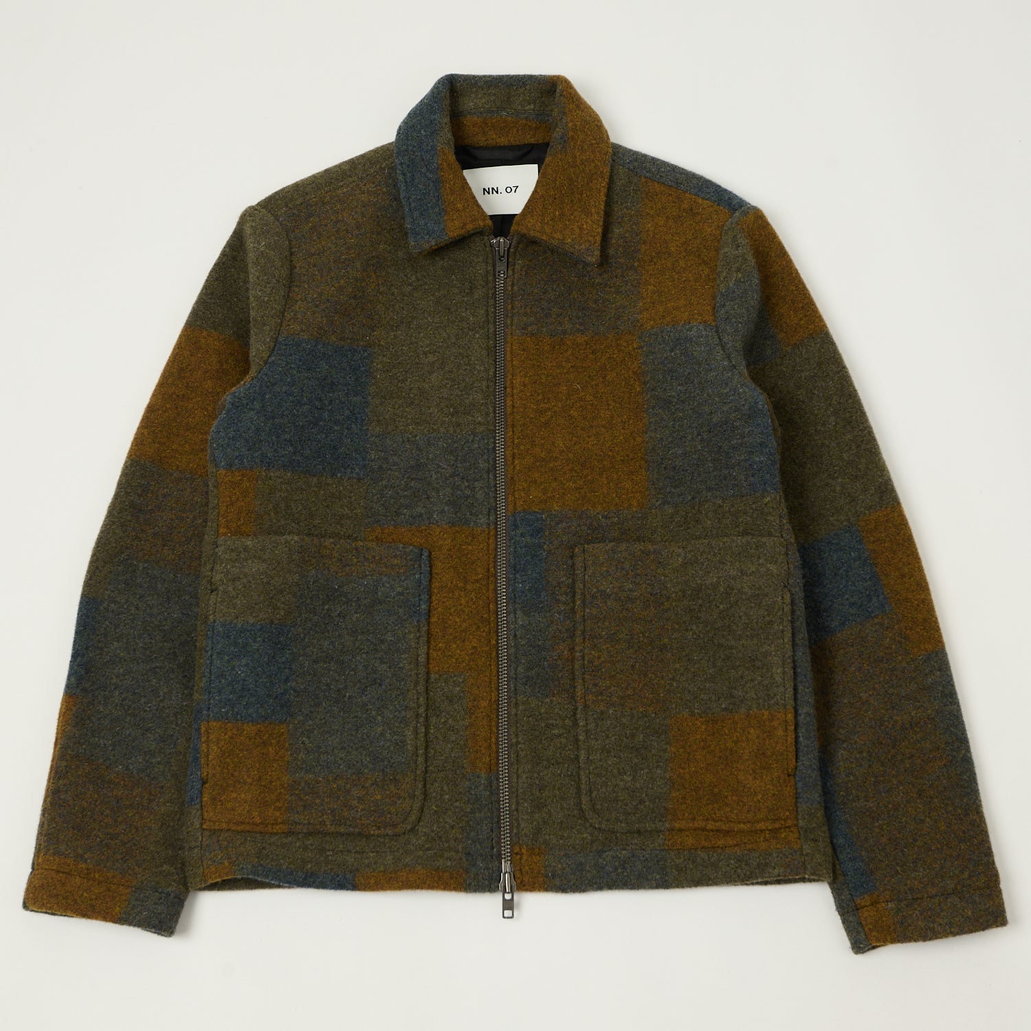 NN07 'Gael' Wool Jacket - Brown Check
