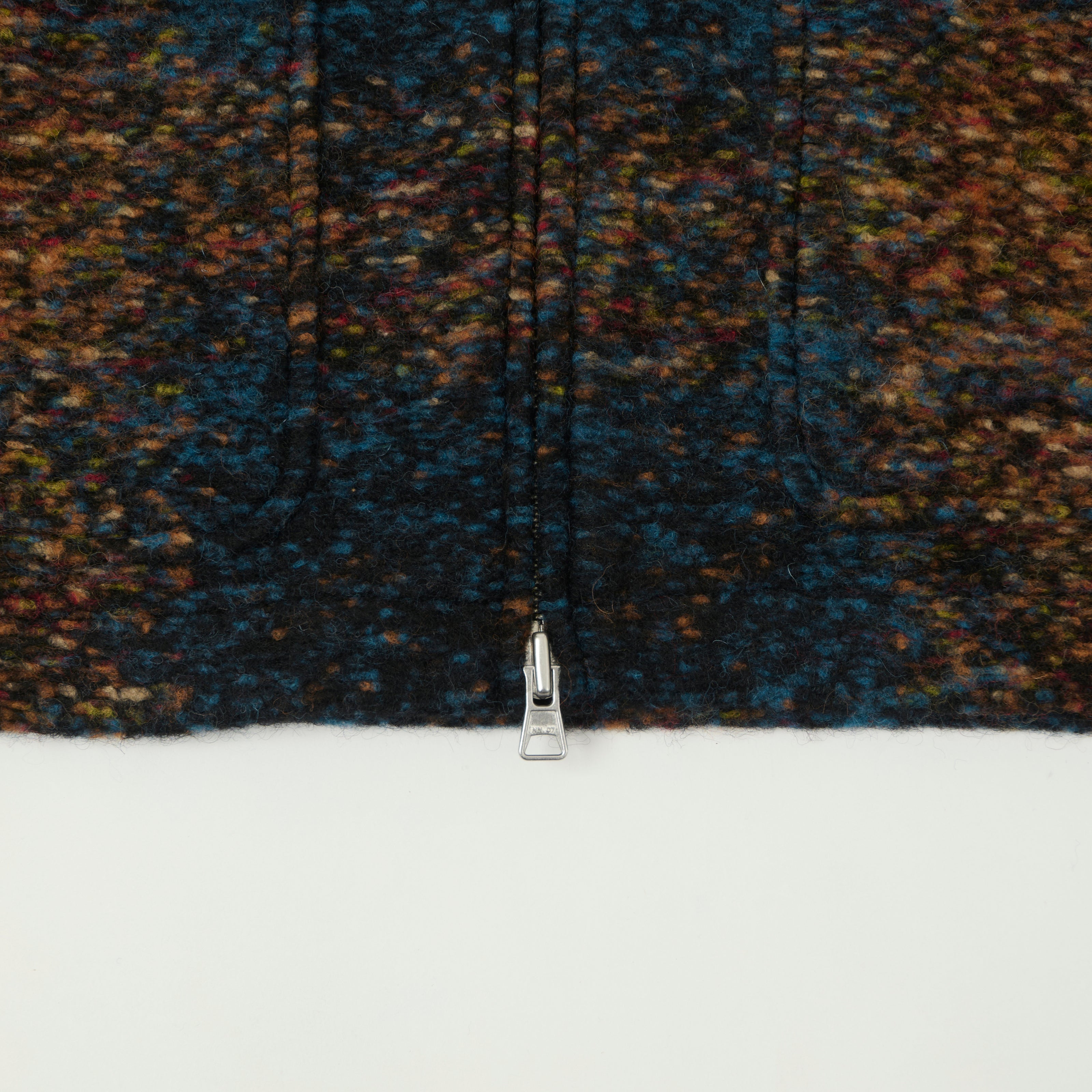 NN07 'Gael' Wool Jacket - Blue Jacquard