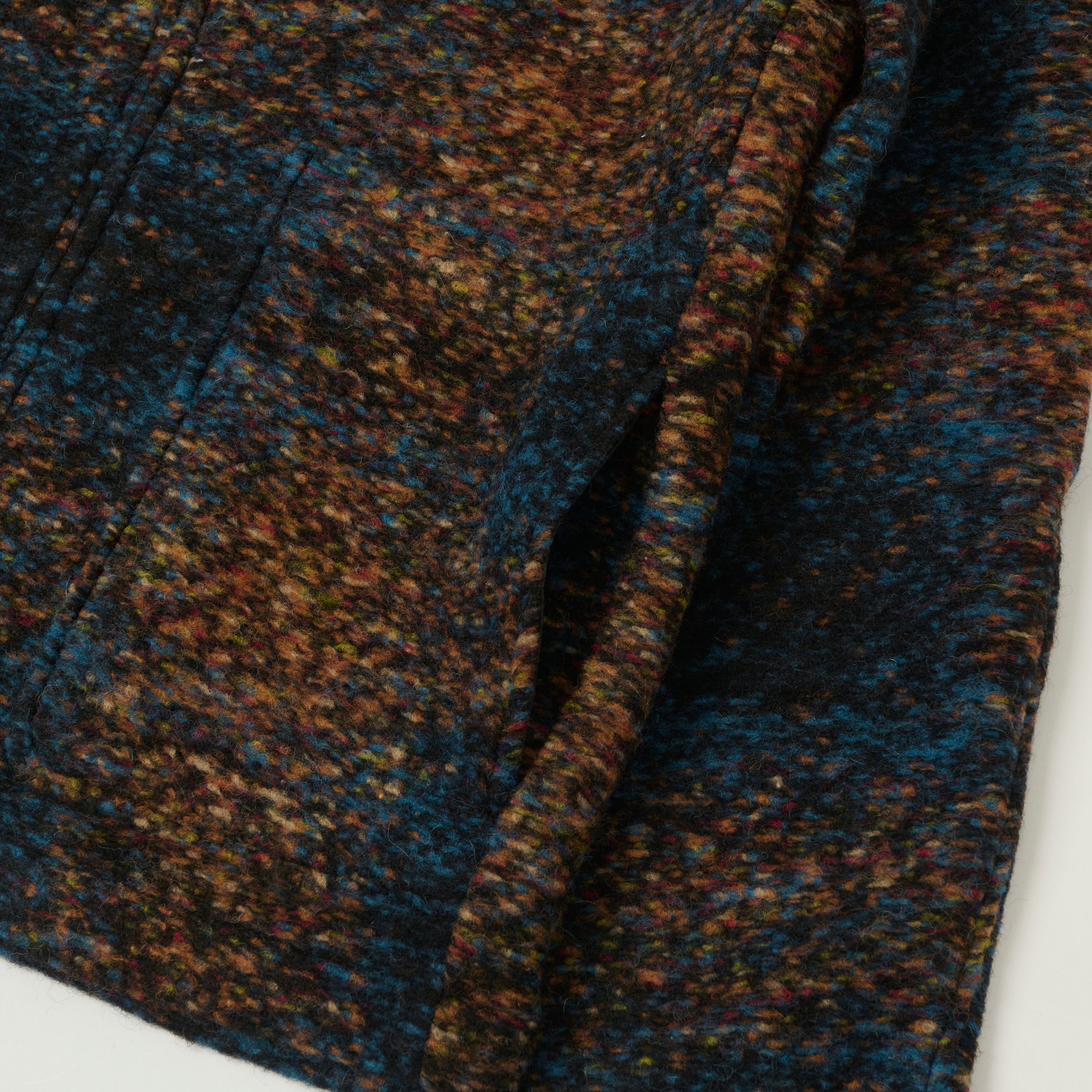 NN07 'Gael' Wool Jacket - Blue Jacquard