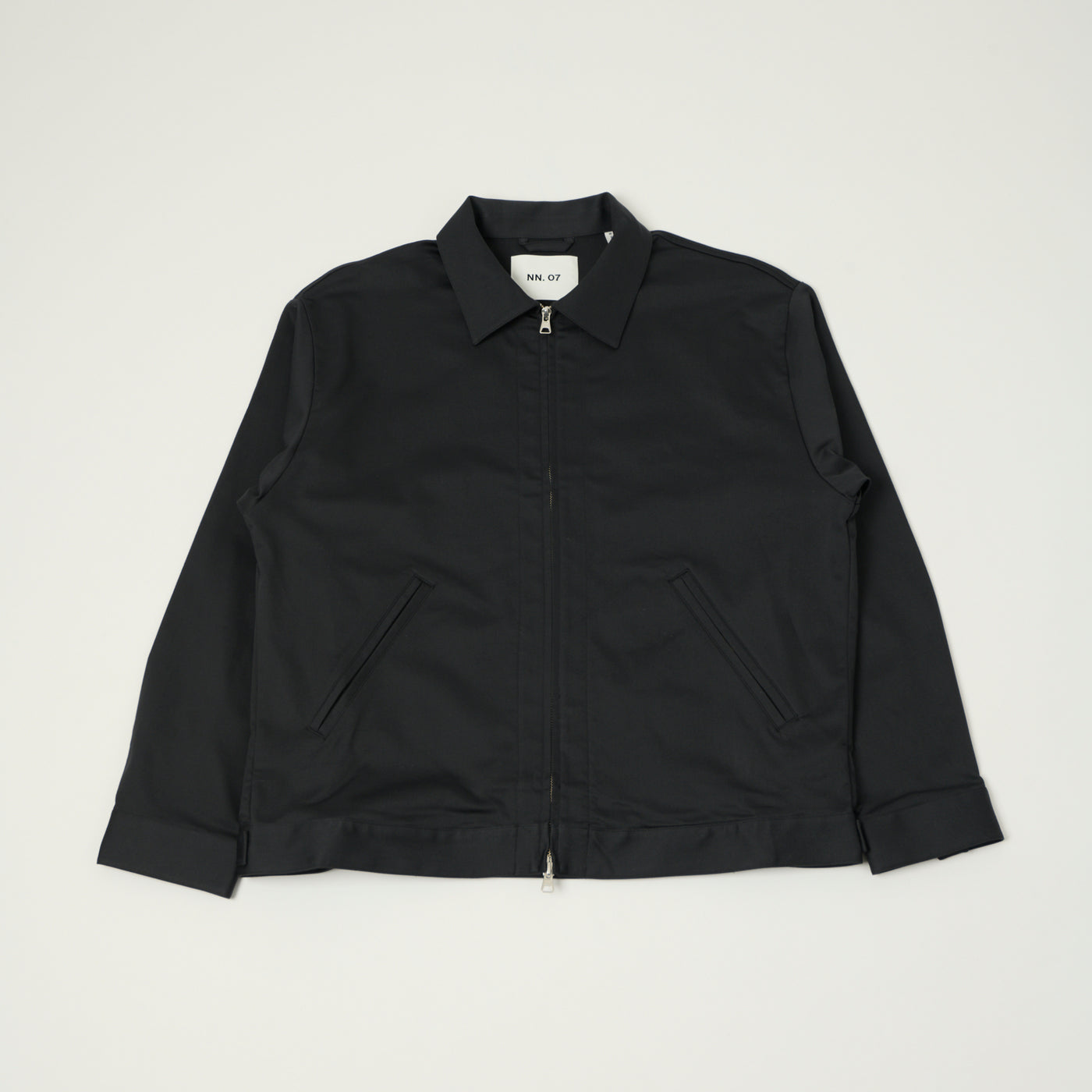 NN07 'Petrus' Sateen Sports Jacket - Black