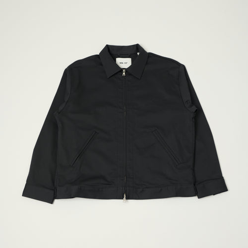 NN07 'Petrus' Sateen Sports Jacket - Black