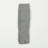 Nodal Brushed Pile Tabi Sock - Grey