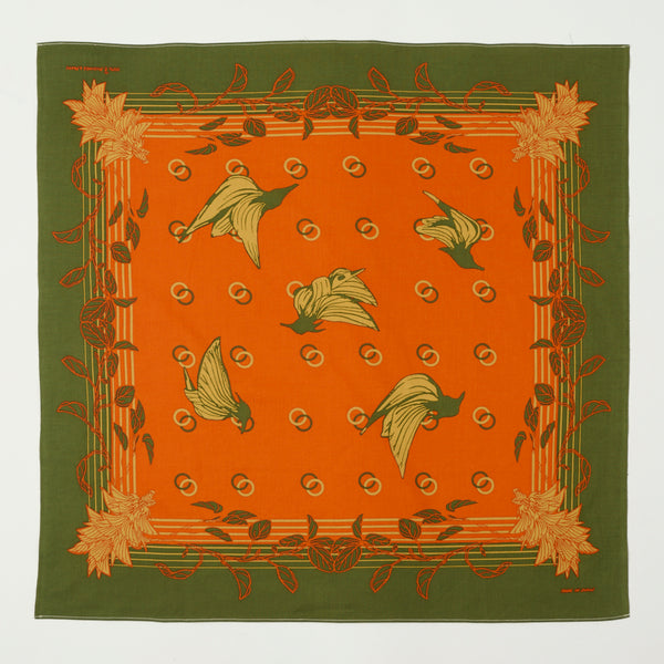 One Ear Brand 'Parrot Pea' Bandana - Orange