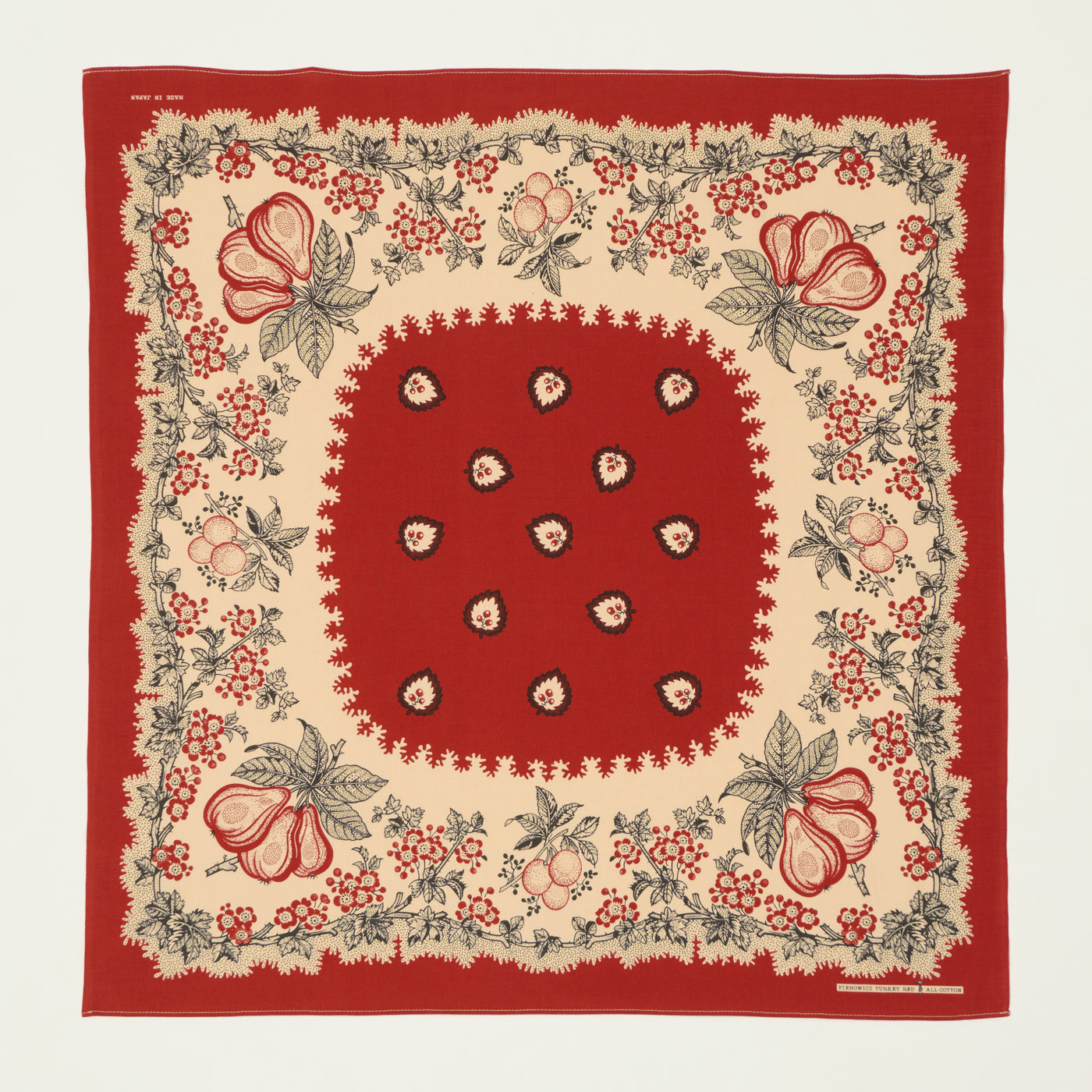 One Ear Brand 'Poire' Bandana - Barn Red