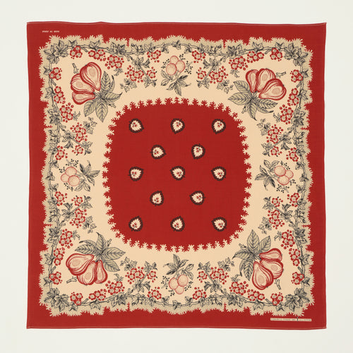 One Ear Brand 'Poire' Bandana - Barn Red