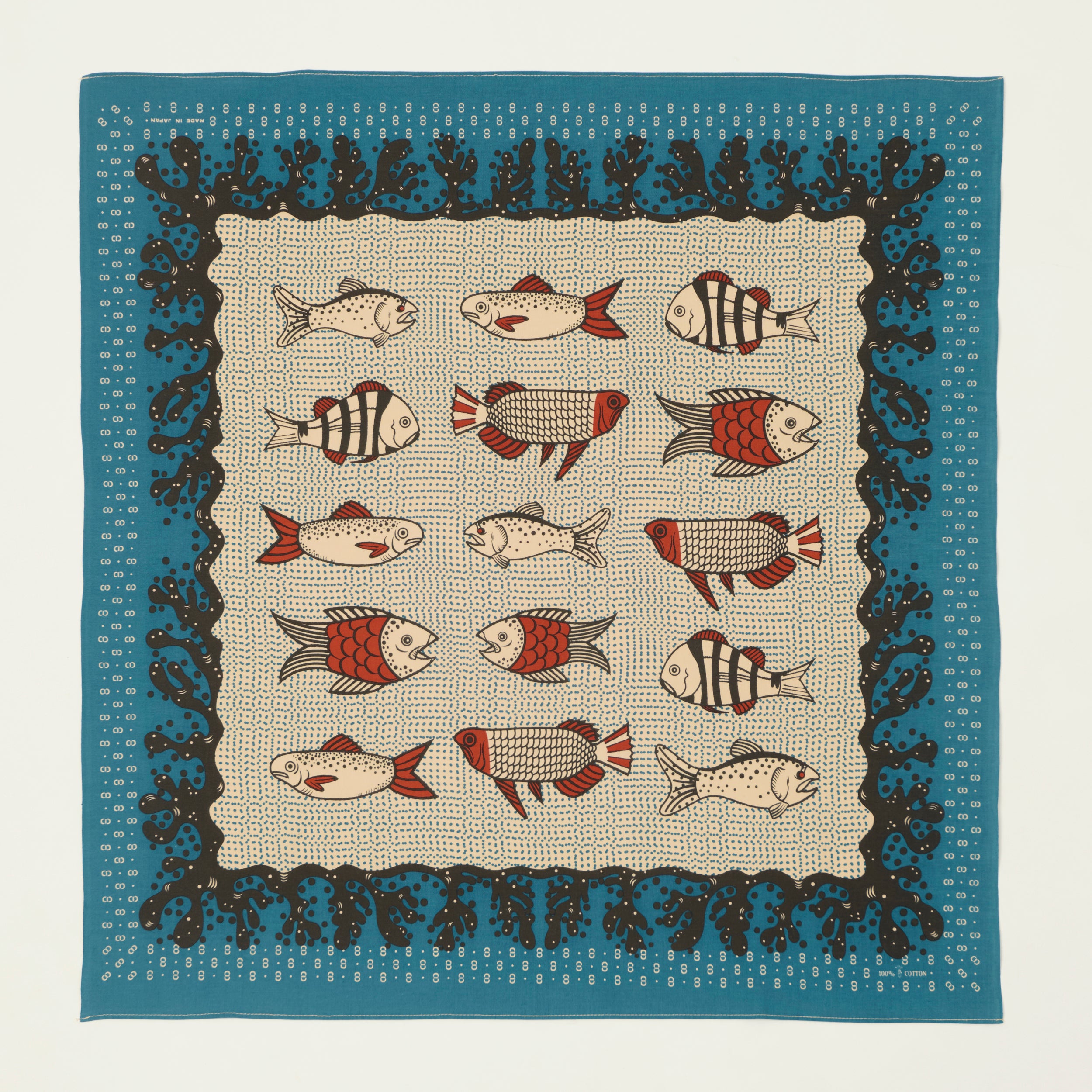 One Ear Brand 'Shirohebi' Bandana - Blue/Red/Gold – SON OF A STAG