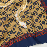 One Ear Brand 'Shirohebi' Bandana - Blue/Red/Gold