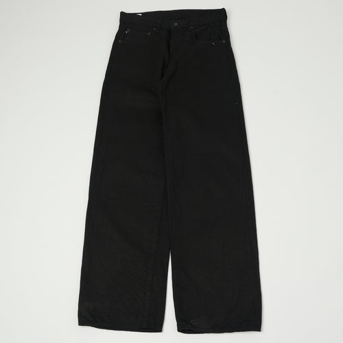 ONI Denim 242-13BK 13oz Extra Wide Straight Jean - Black One Wash