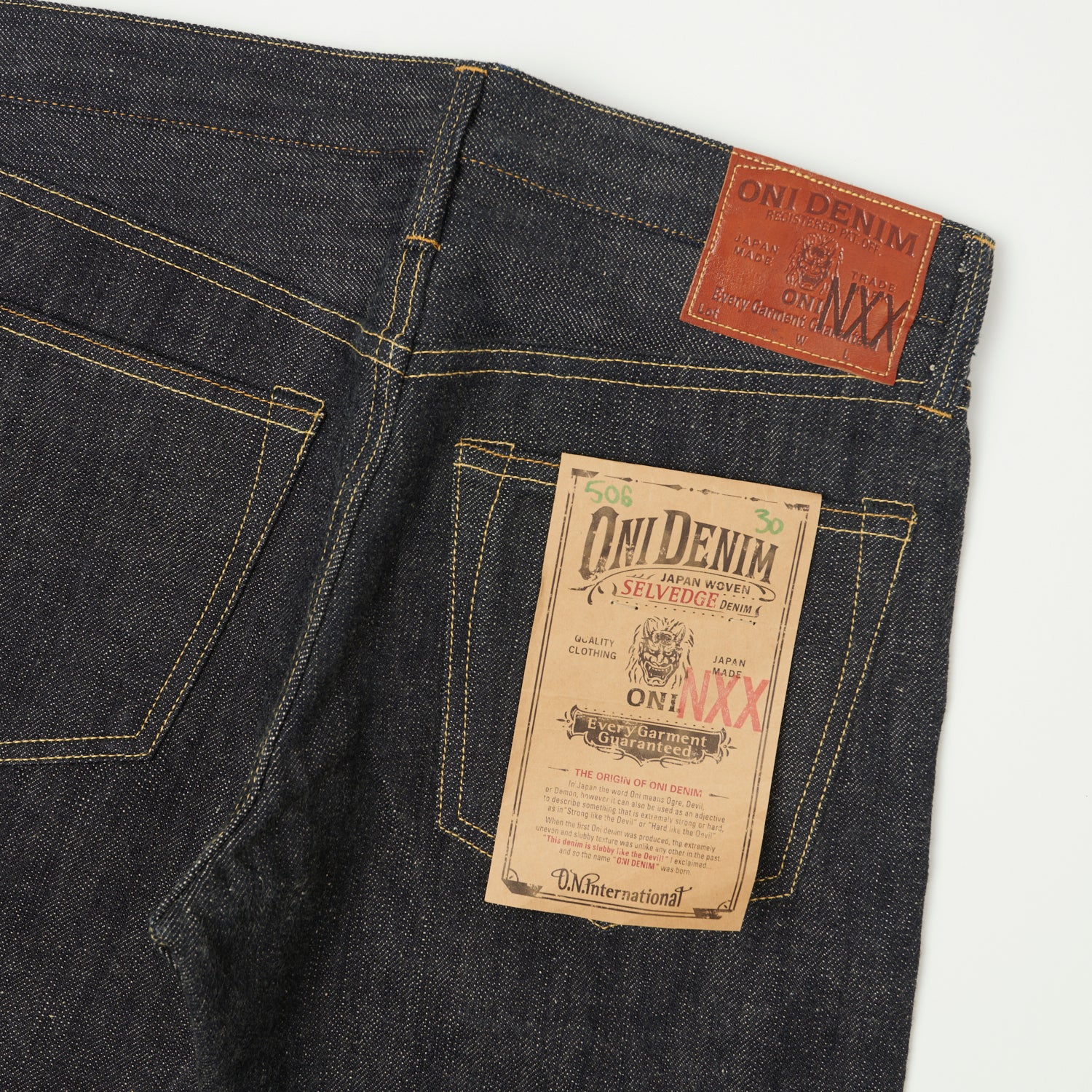 ONI Denim 506NXX 17oz Low Tension Slim Tapered Jean - Raw – SON OF