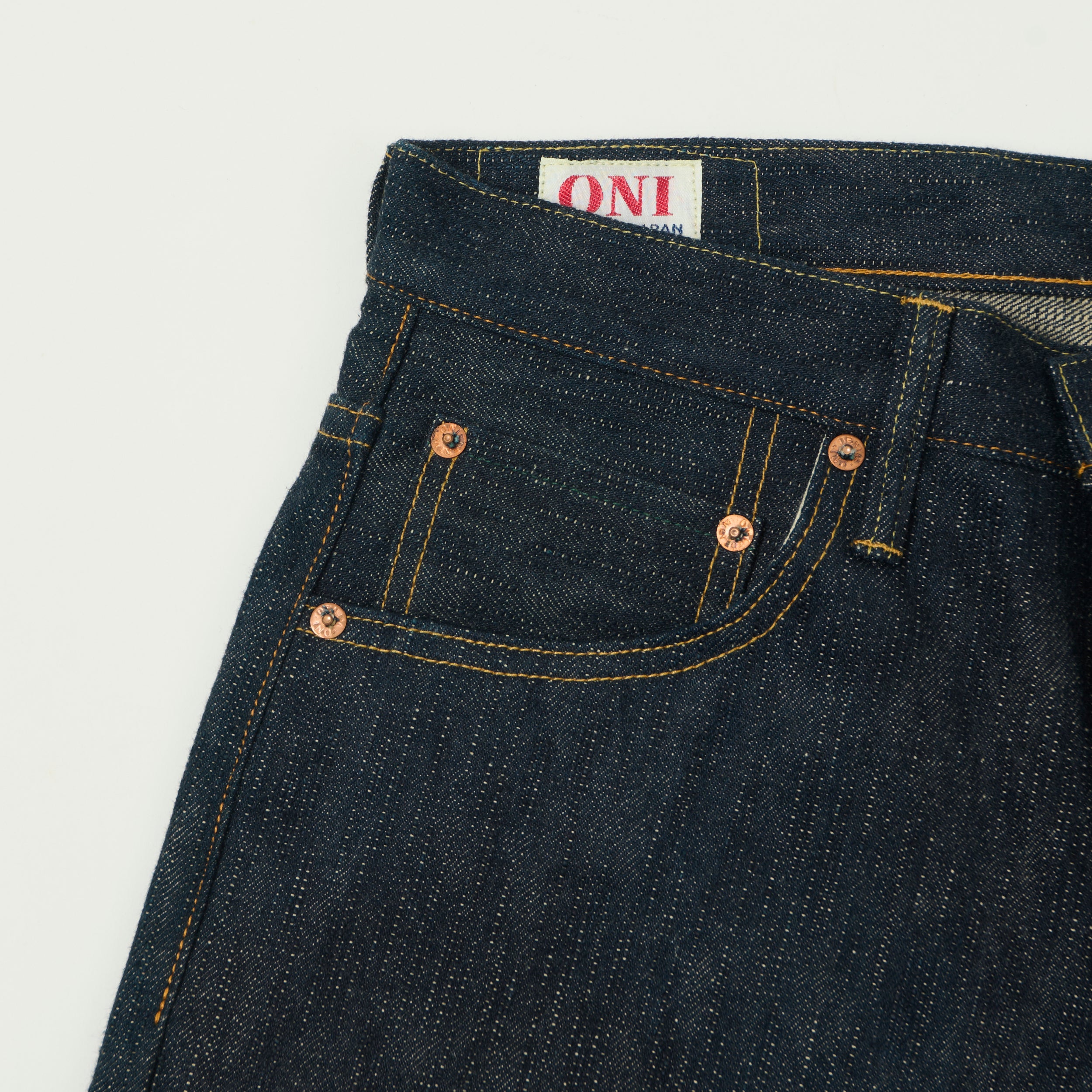 ONI Denim 902 16oz Green Cast Kihannen Regular Tapered Jean - Raw