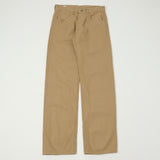 ONI 022-SCKB 9.5oz Selvedge Chambray Wide Straight Chino - Khaki Beige