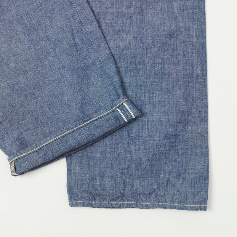 ONI 022-SVCH 8.5oz Selvedge Chambray Wide Straight Jean - One Wash