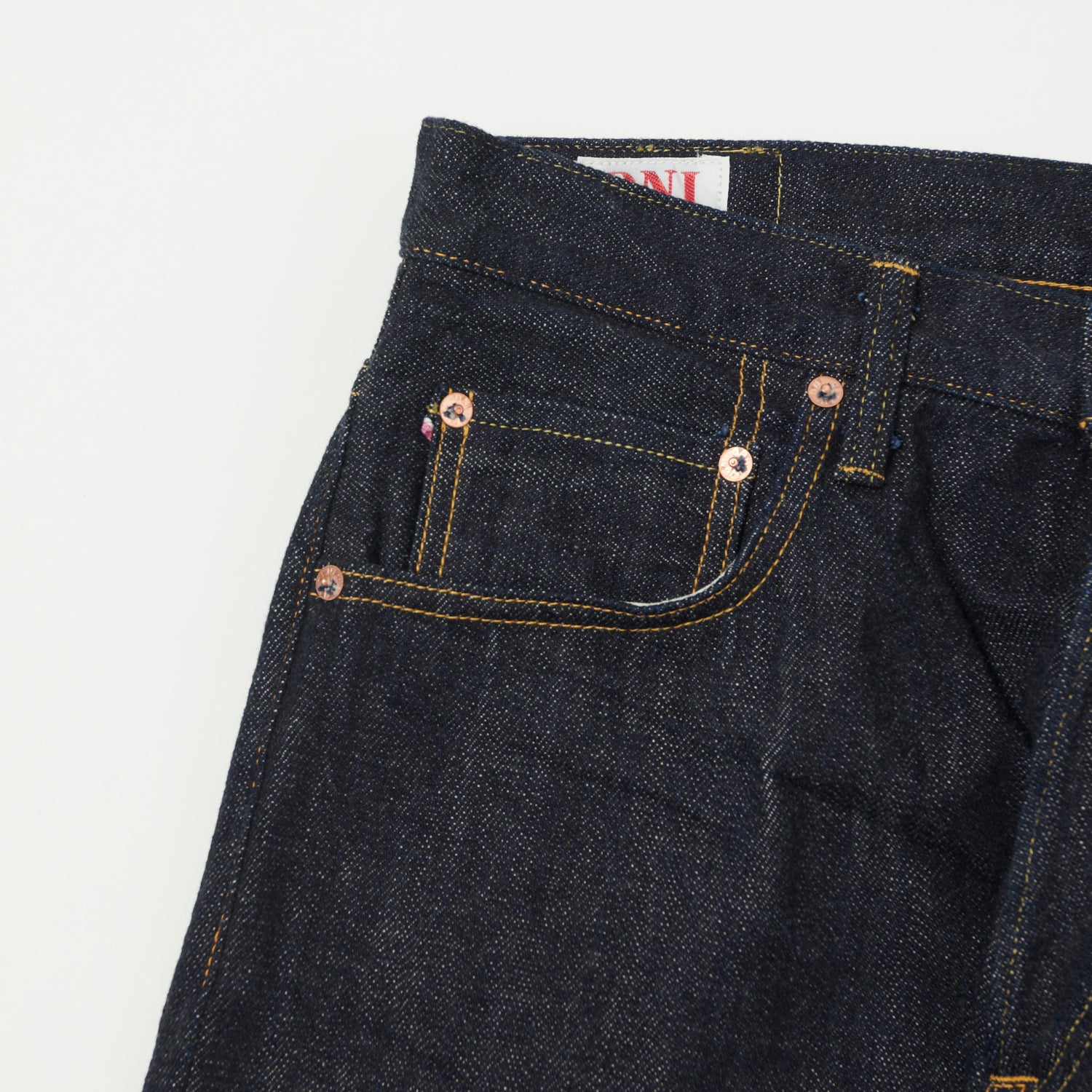 ONI Denim 022-Kiraku 12oz Wide Straight Jean - One Wash
