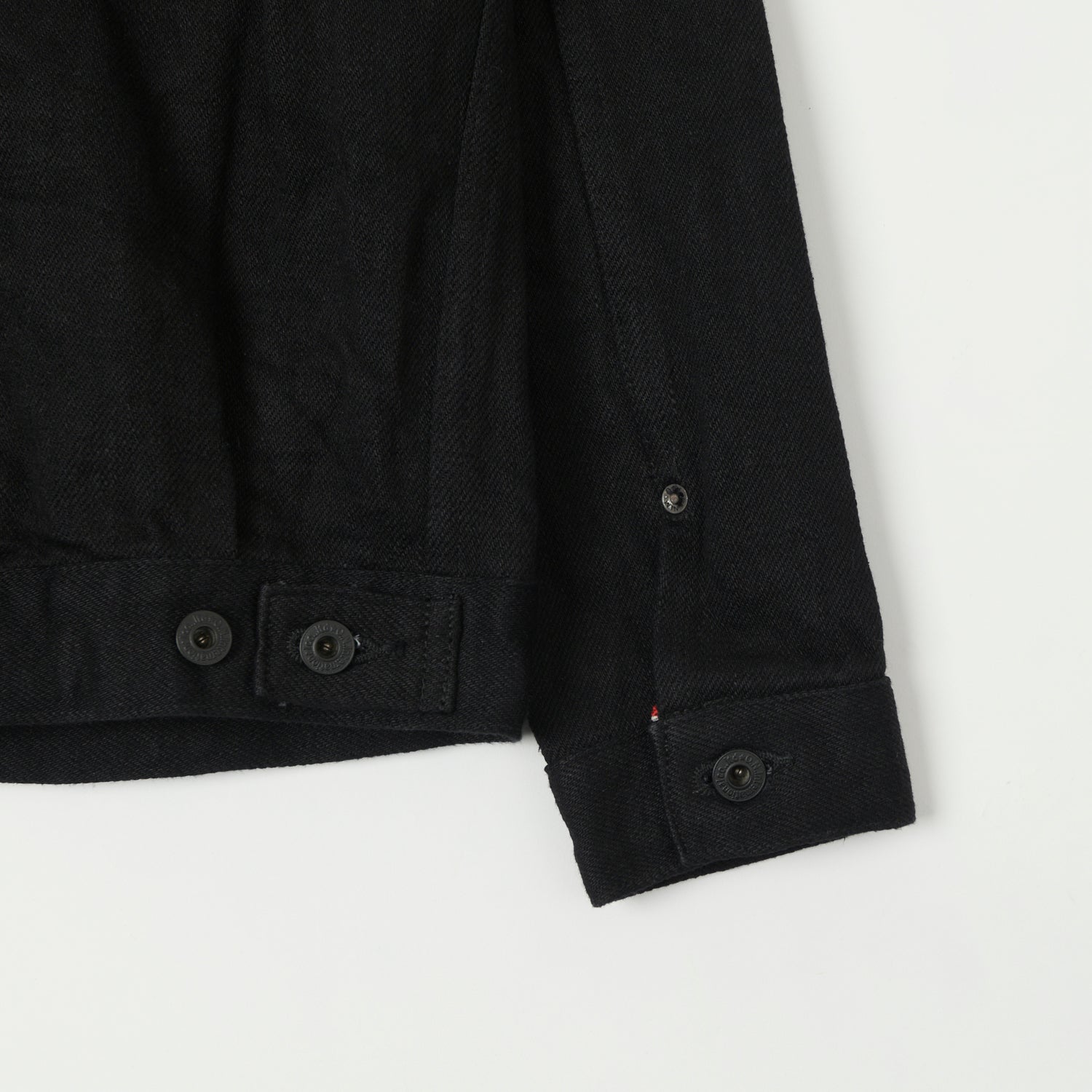 ONI Denim 02516P-ZR-BK Secret Denim Type II Denim Jacket - Black One Wash