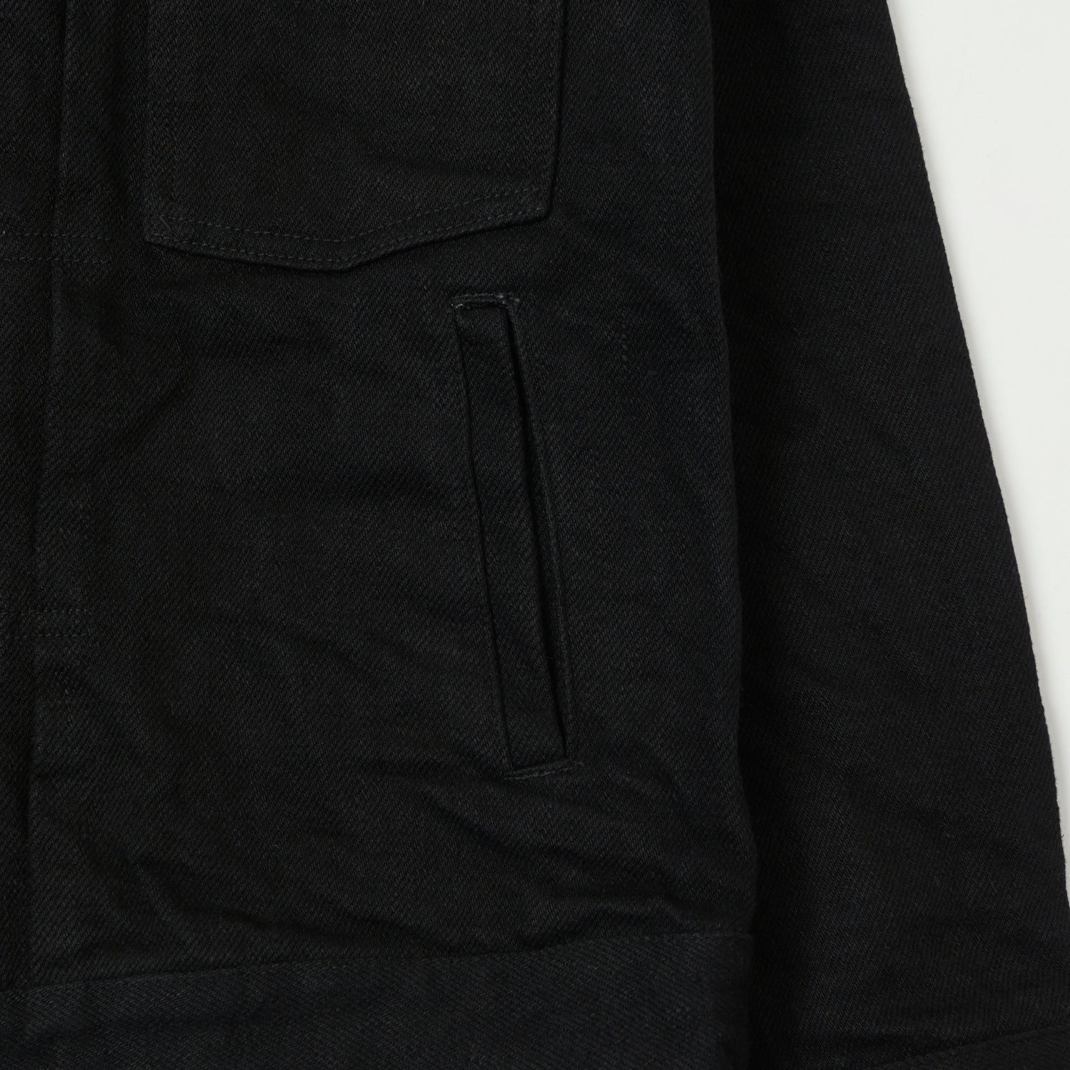 ONI Denim 02516P-ZR-BK Secret Denim Type II Denim Jacket - Black One Wash