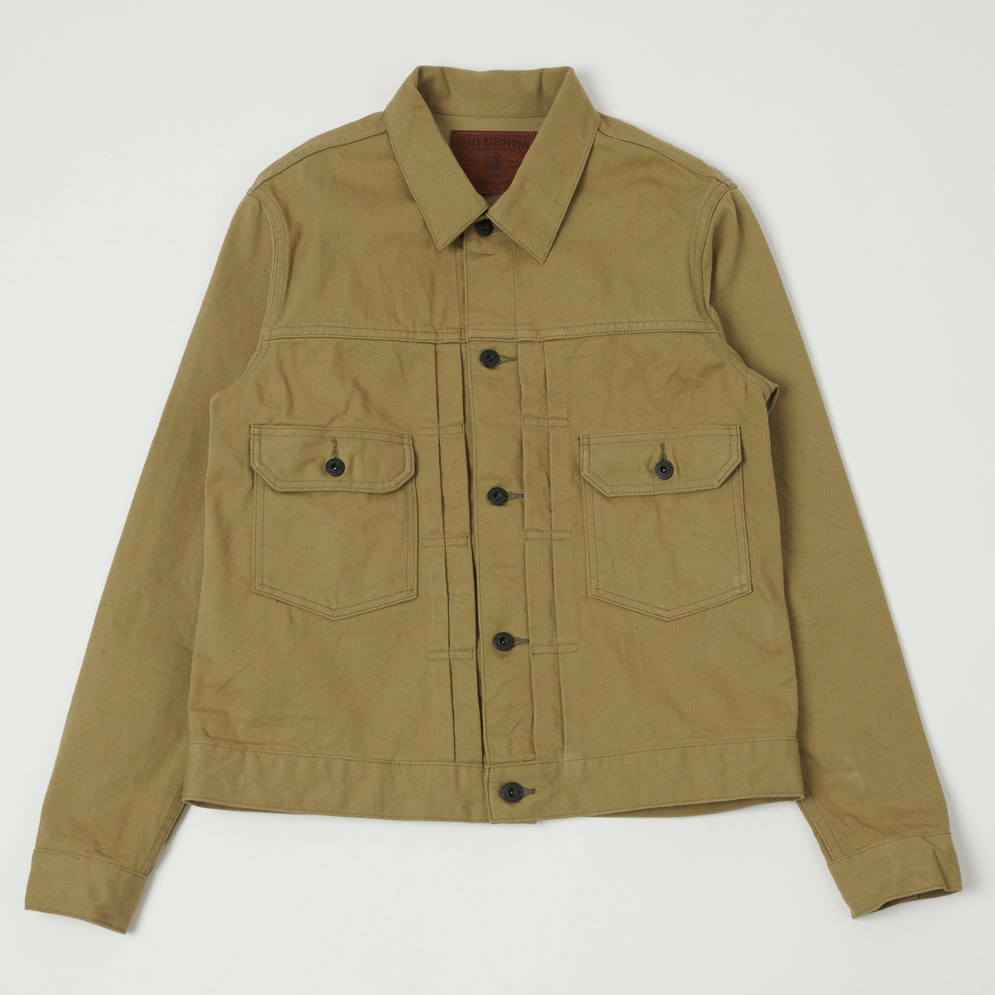 ONI Denim 02517-BRD 'British Drill' Type-II Denim Jacket - Tan One Wash