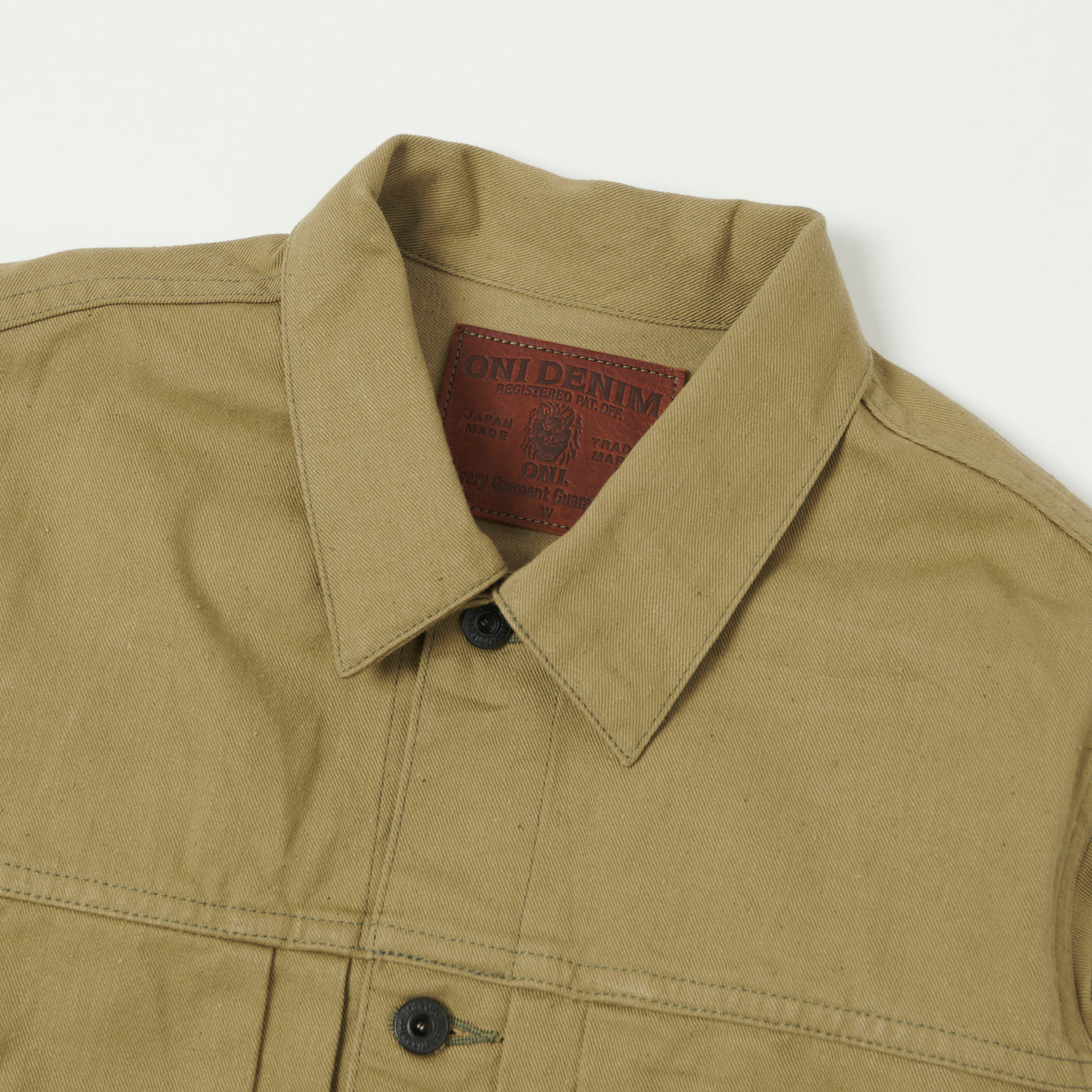 ONI Denim 02517-BRD 'British Drill' Type-II Denim Jacket - Tan One Wash