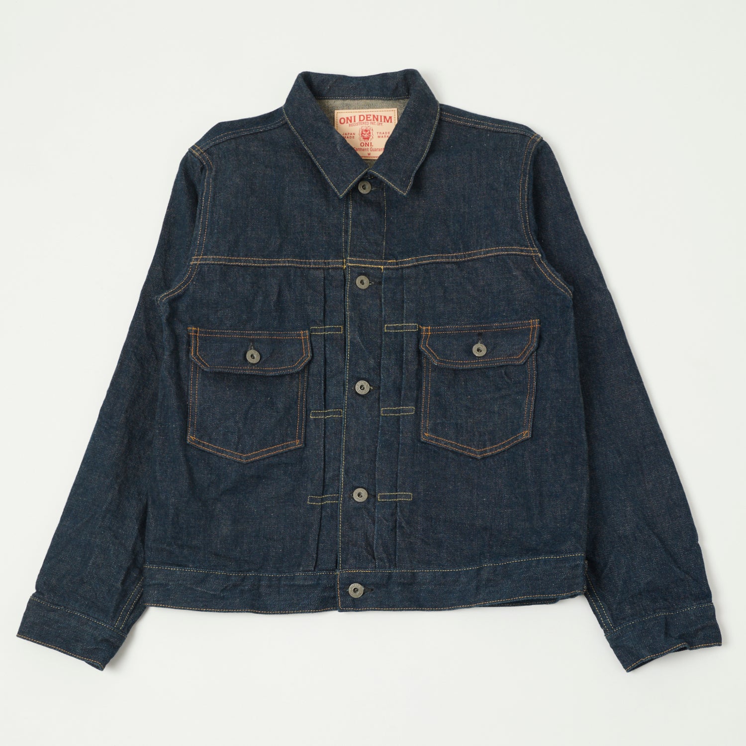 ONI Denim 02517 Ishikawadai 15oz  Type-II Denim Jacket - One Wash