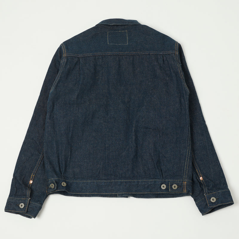 ONI 02517 Ishikawadai 15oz  Type-II Denim Jacket - One Wash