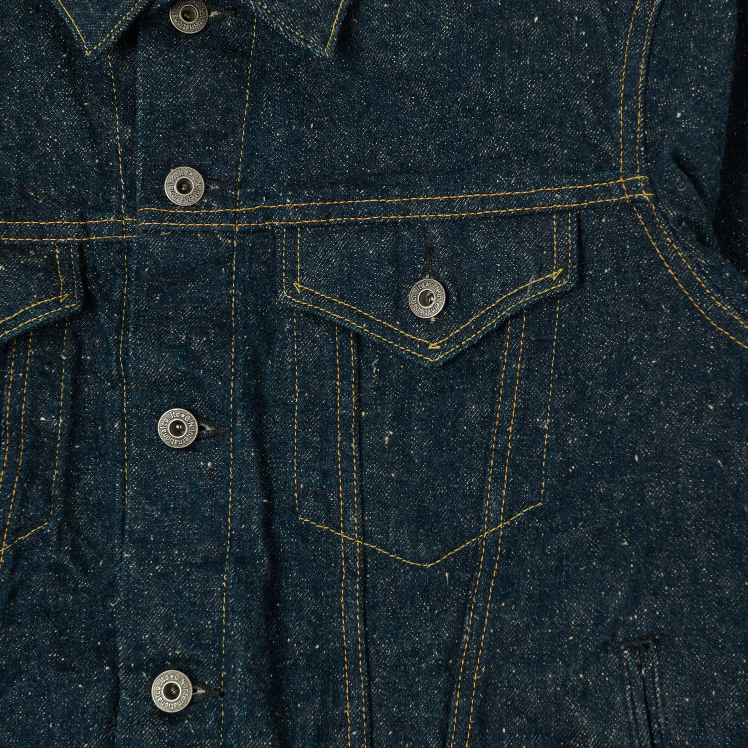 ONI Denim 02527P-CCD 'Crushed Concrete Kabuki' 15oz Type III Denim Jacket - One Wash