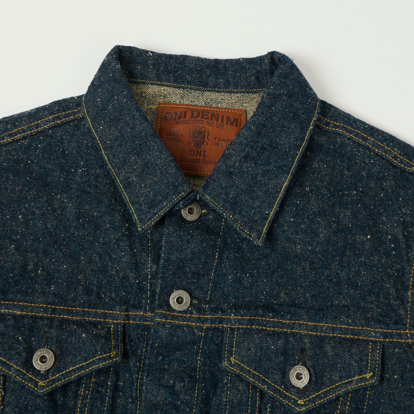 ONI Denim 02527P-CCD 'Crushed Concrete Kabuki' 15oz Type III Denim Jacket - One Wash