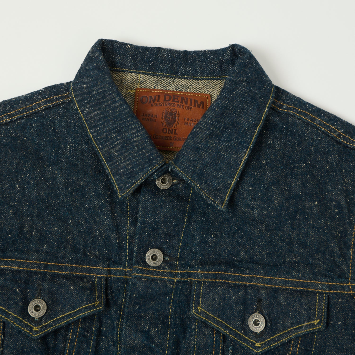 ONI Denim 02527P-CCD 'Crushed Concrete Kabuki' 15oz Type III Denim Jacket - One Wash
