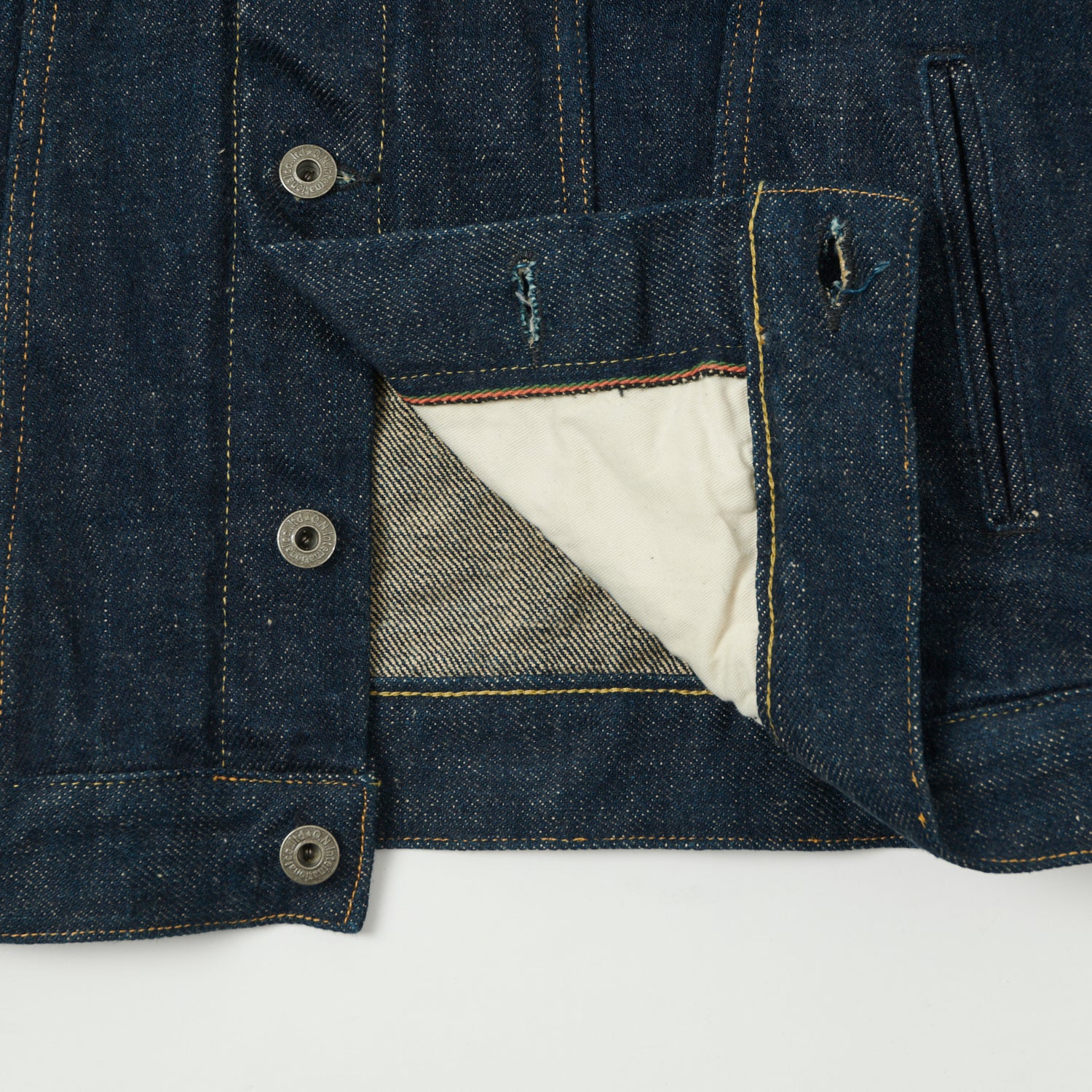 ONI Denim 02527P-KABEG 'Secret Denim Kabuki Beige' Type-III Pocket Denim Jacket - Rinsed