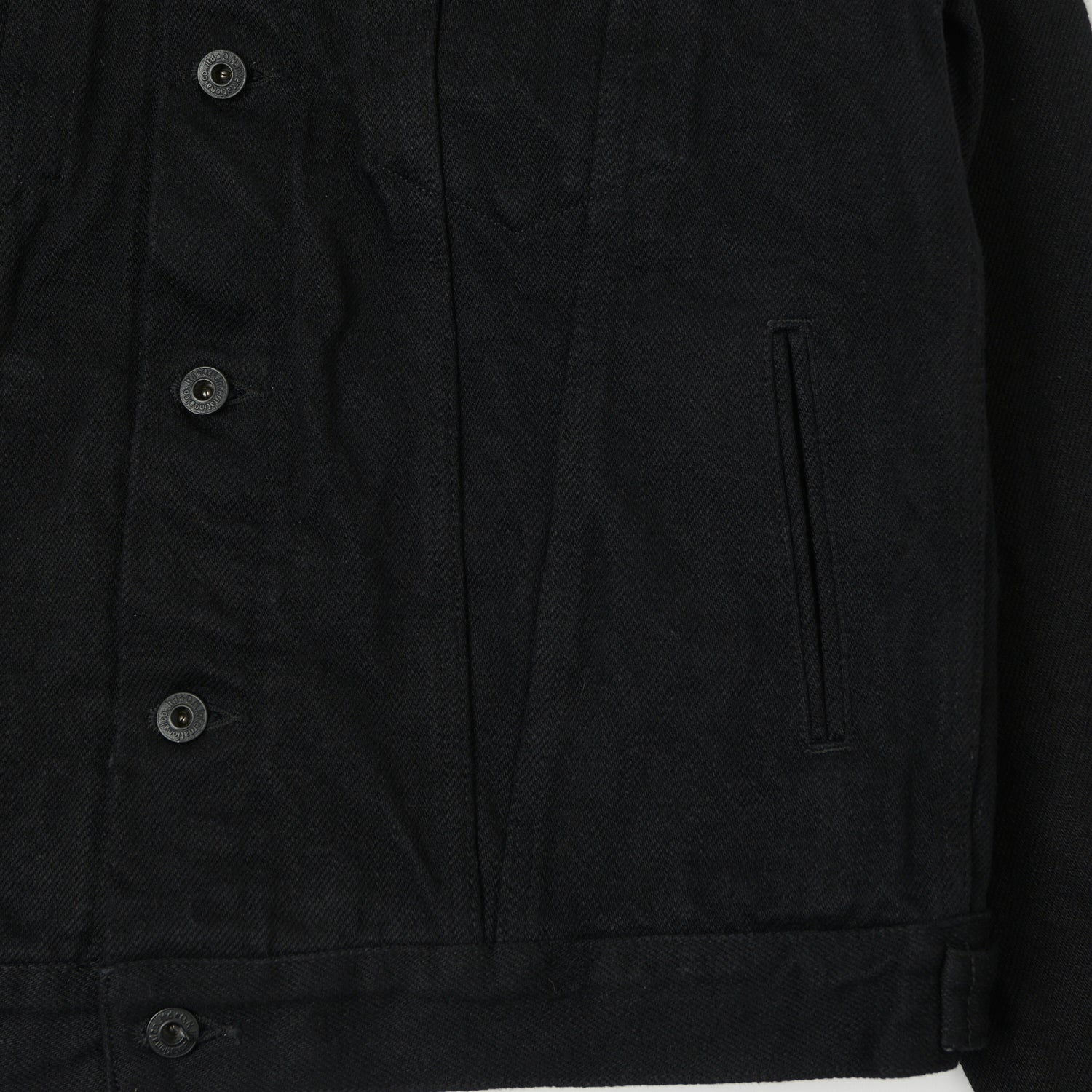 ONI Denim 02527P-ZR-BKBK Secret Denim Type III Denim Jacket - Black One Wash