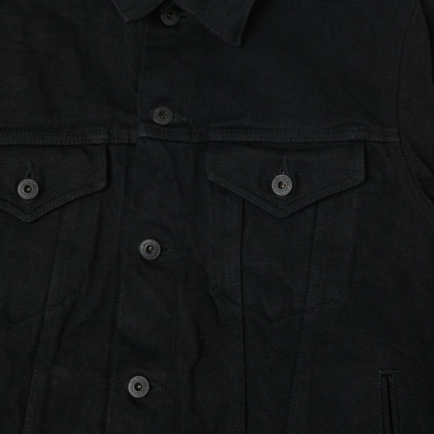 ONI Denim 02527P-ZR-BKBK Secret Denim Type III Denim Jacket - Black One Wash