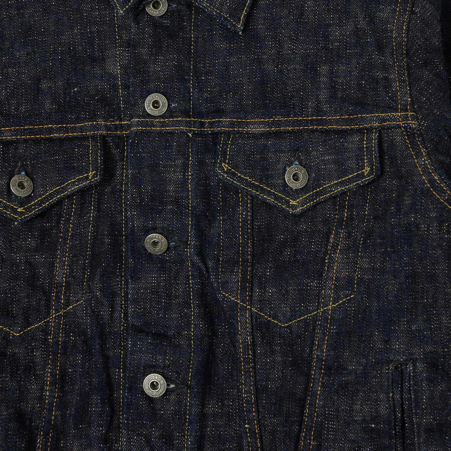 ONI Denim 02527P-Kasuri 17oz Type III Denim Jacket - One Wash
