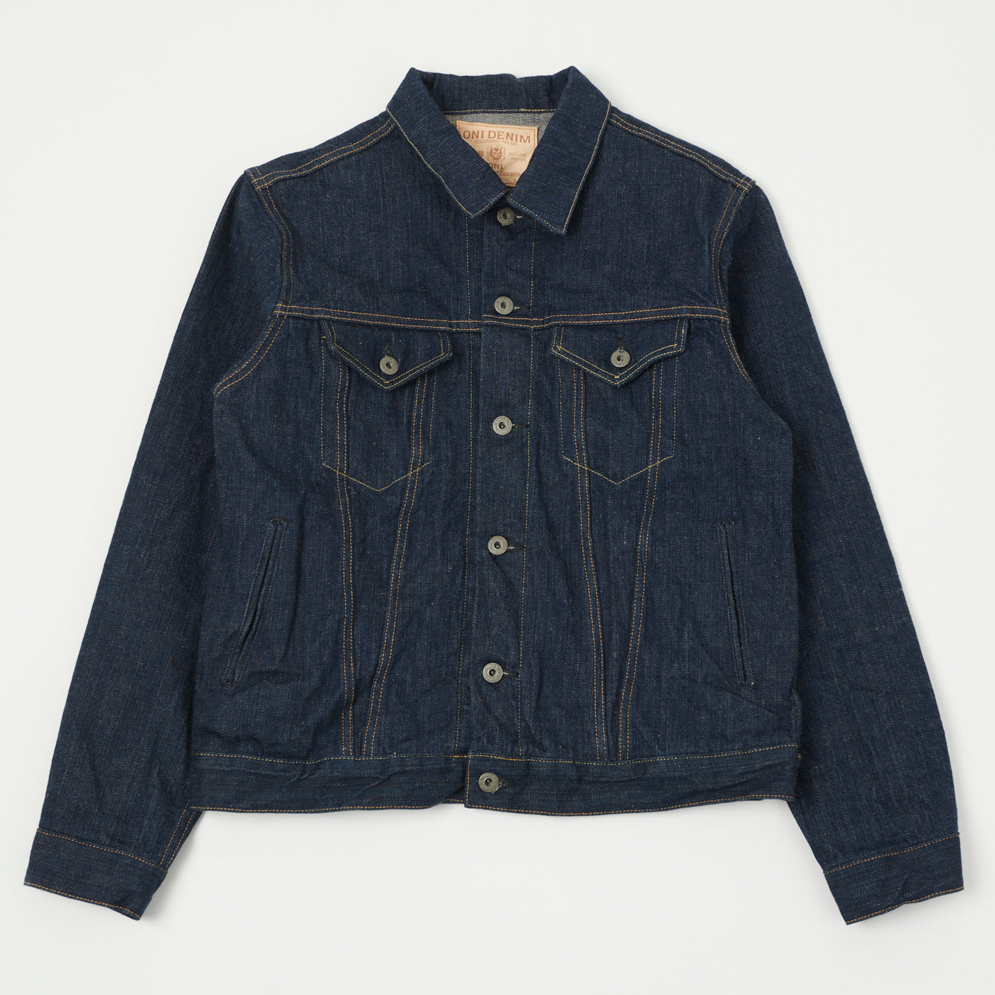 ONI Denim 02527P Kiwami 16oz Type III Denim Jacket - One Wash