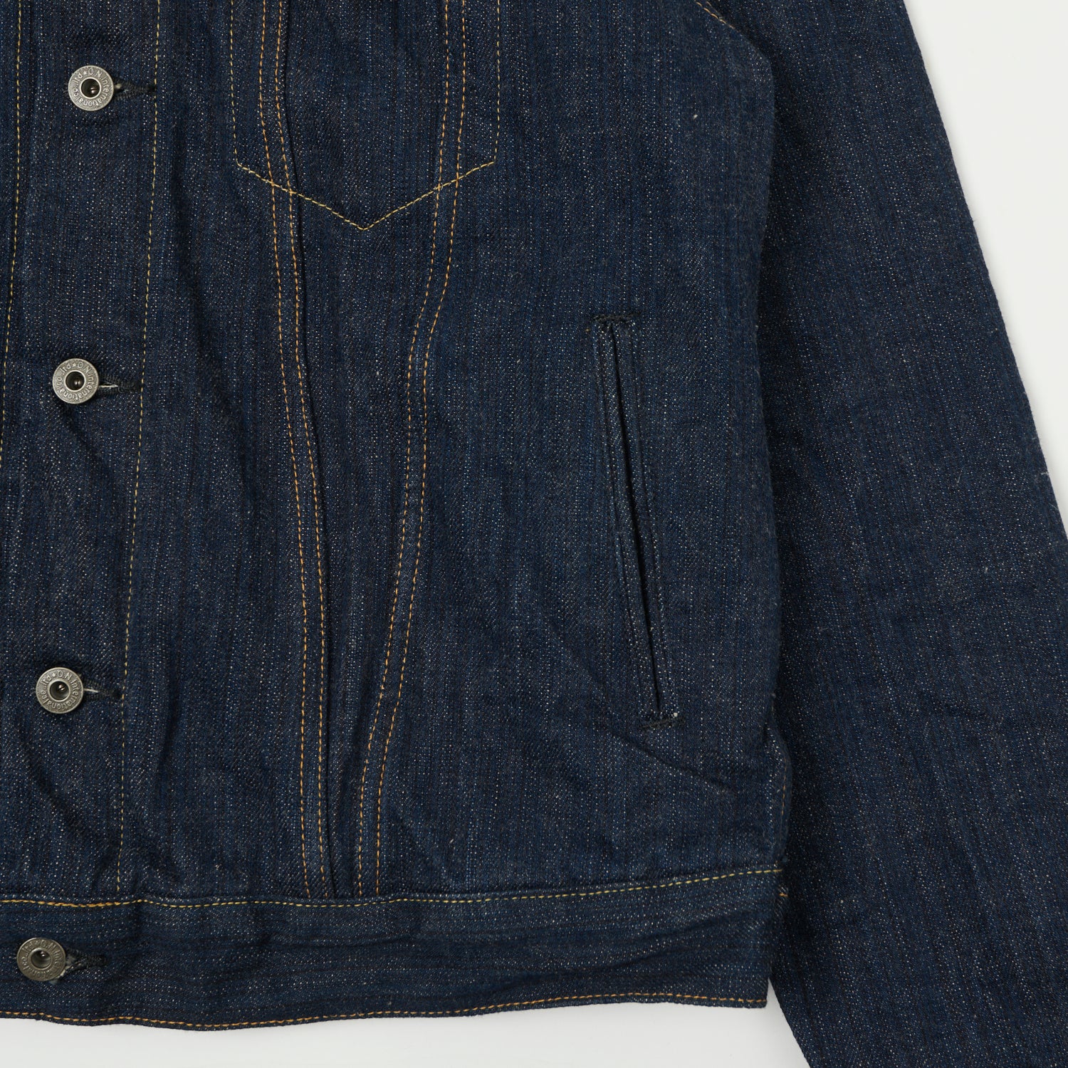 ONI Denim 02527P Kiwami 16oz Type III Denim Jacket - One Wash
