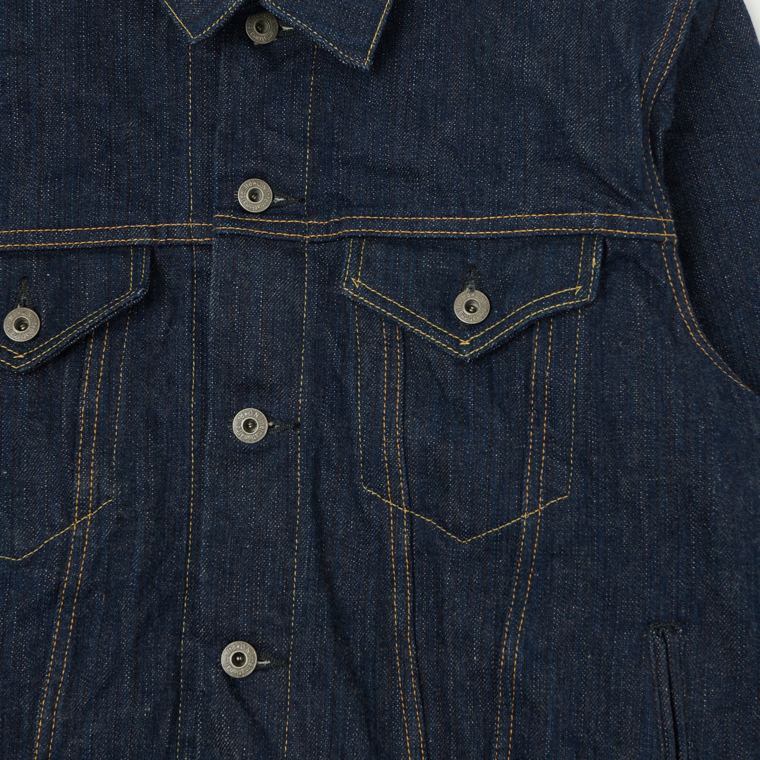 ONI Denim 02527P Kiwami 16oz Type III Denim Jacket - One Wash