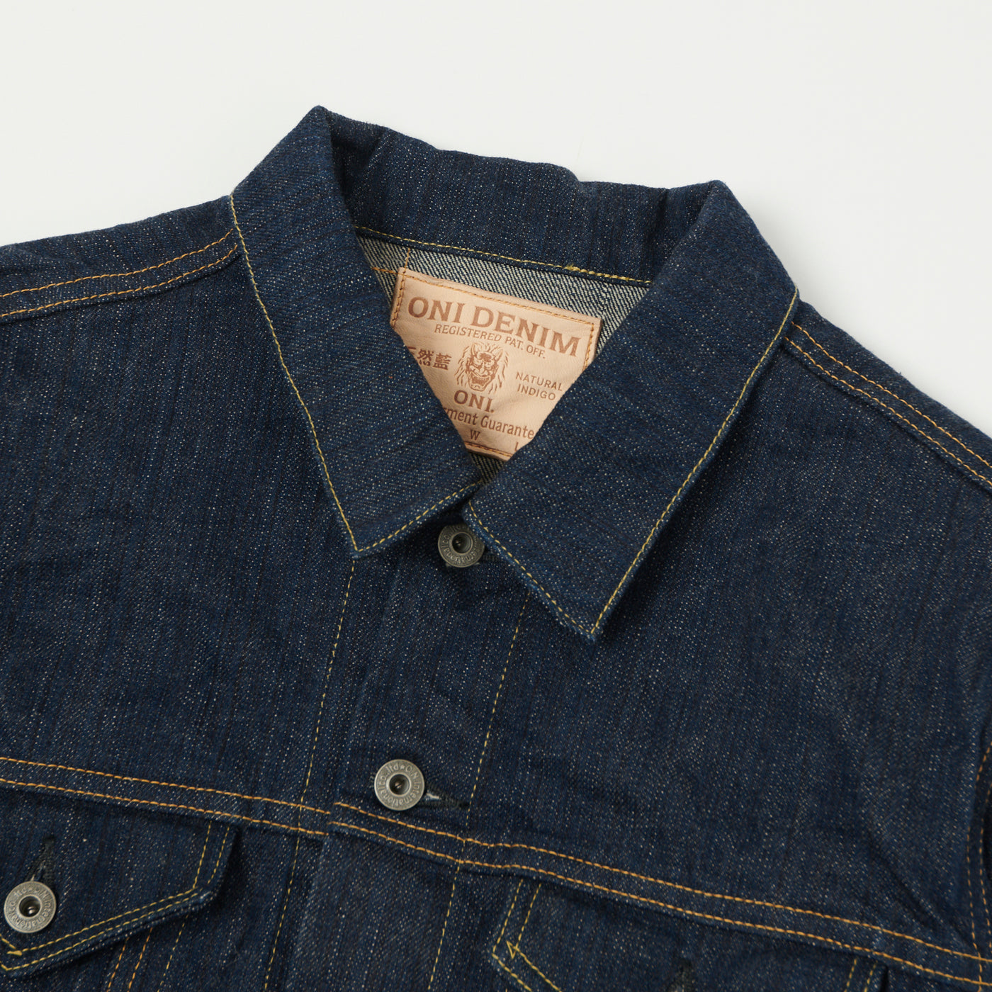 ONI Denim 02527P Kiwami 16oz Type III Denim Jacket - One Wash