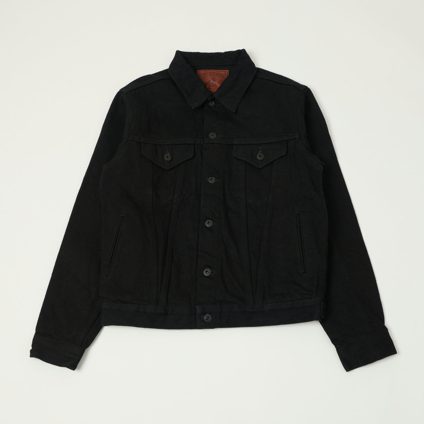 ONI Denim 02527PZR-IDBK 20oz 'Indigo x Black Secret Denim' Type III Denim Jacket - Rinsed