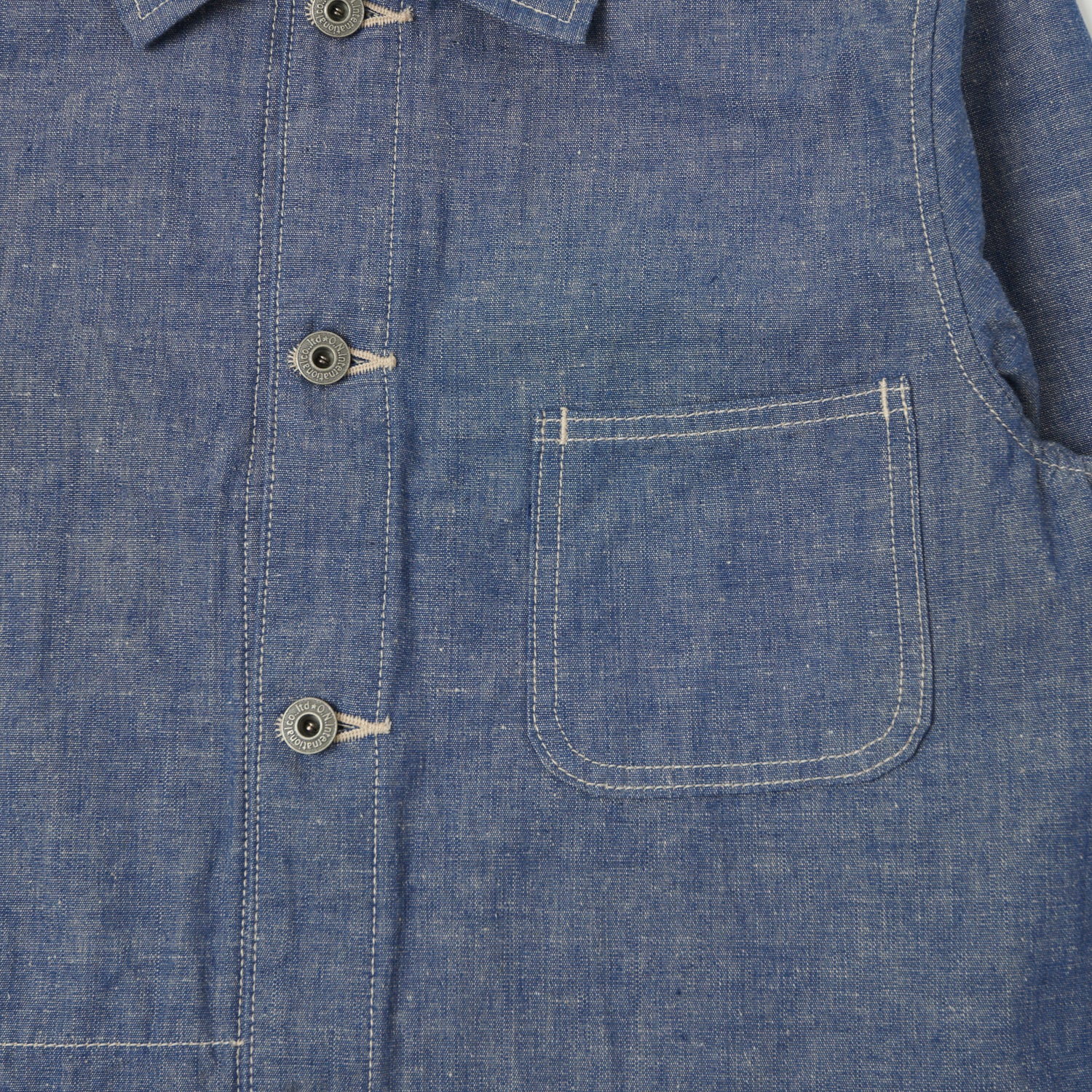 ONI Denim 03101-HCBGY 8.3oz Heavy Chambray Coverall Jacket - Blue Grey One Wash