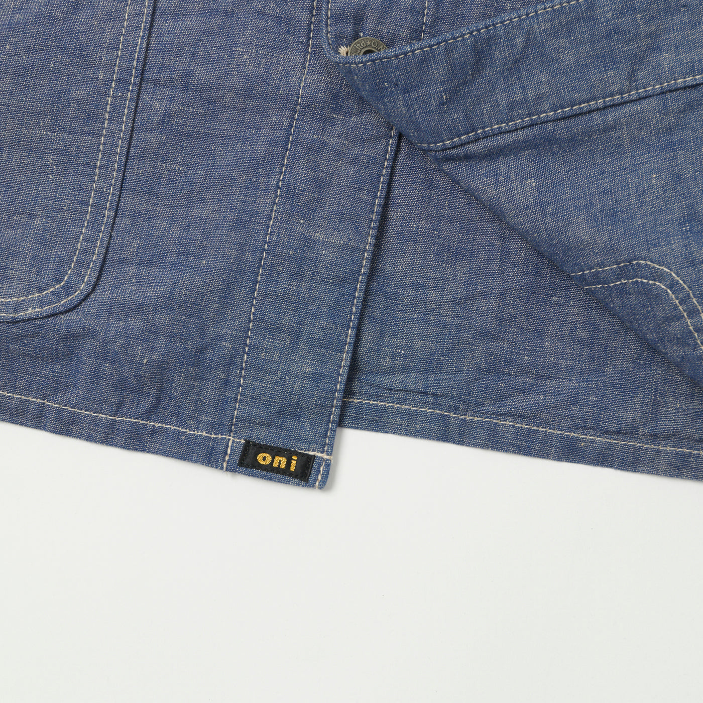 ONI 03101-HCBGY 8.3oz Heavy Chambray Coverall Jacket - Blue