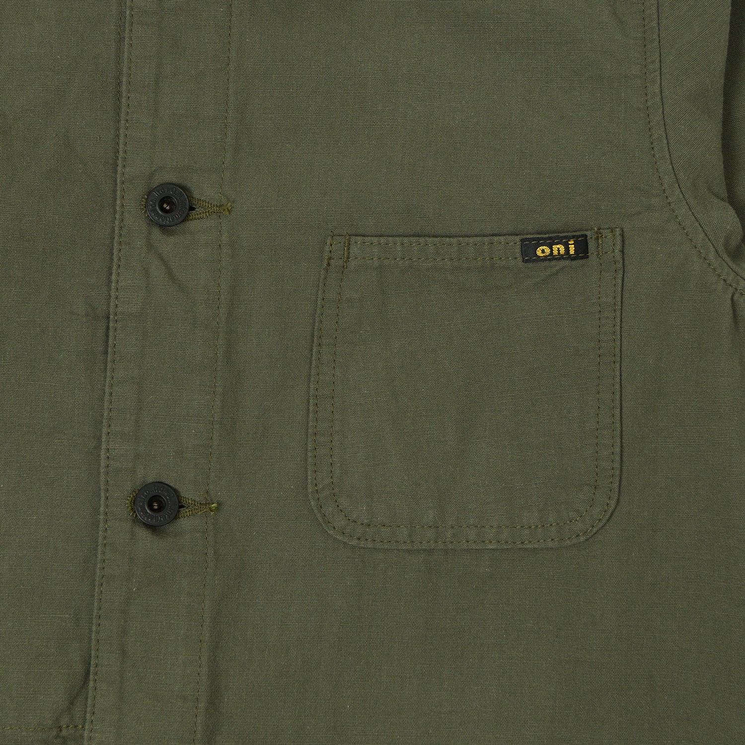 ONI Denim 03500-8GG 8oz 'Beta Chambray' Coverall Jacket - Green Grey