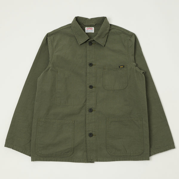 ONI Denim 03500-8GG 8oz 'Beta Chambray' Coverall Jacket - Green
