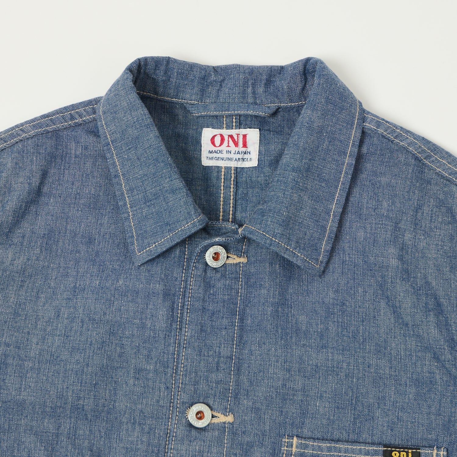 ONI Denim 03500-HCSV 8oz Chambray Coverall Jacket - Blue