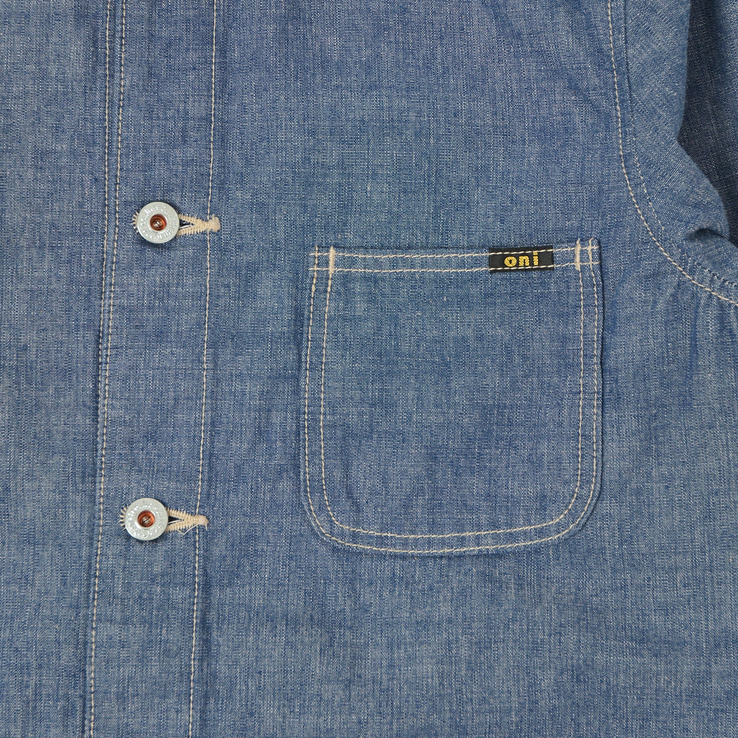 ONI Denim 03500-HCSV 8oz Chambray Coverall Jacket - Blue