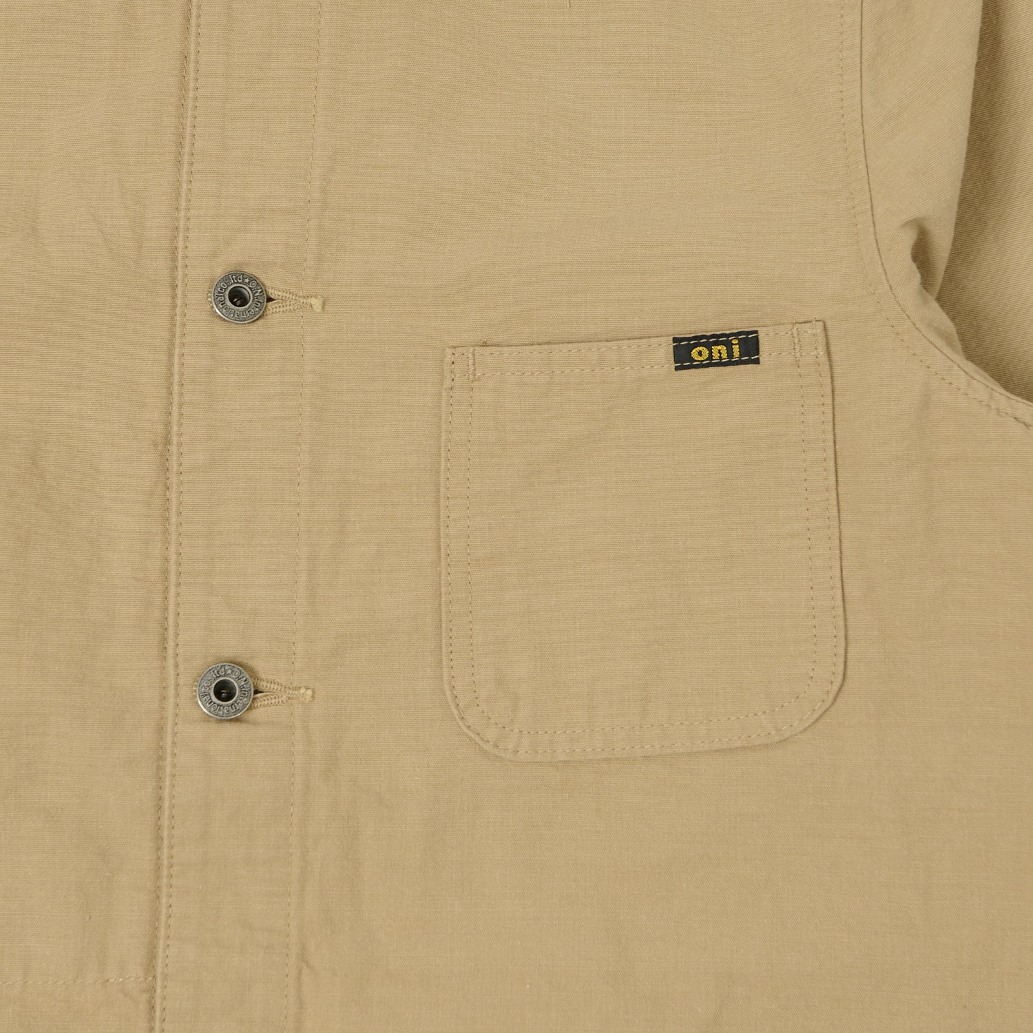 ONI Denim 03500-8BE 8oz 'Beta Chambray' Coverall Jacket - Beige