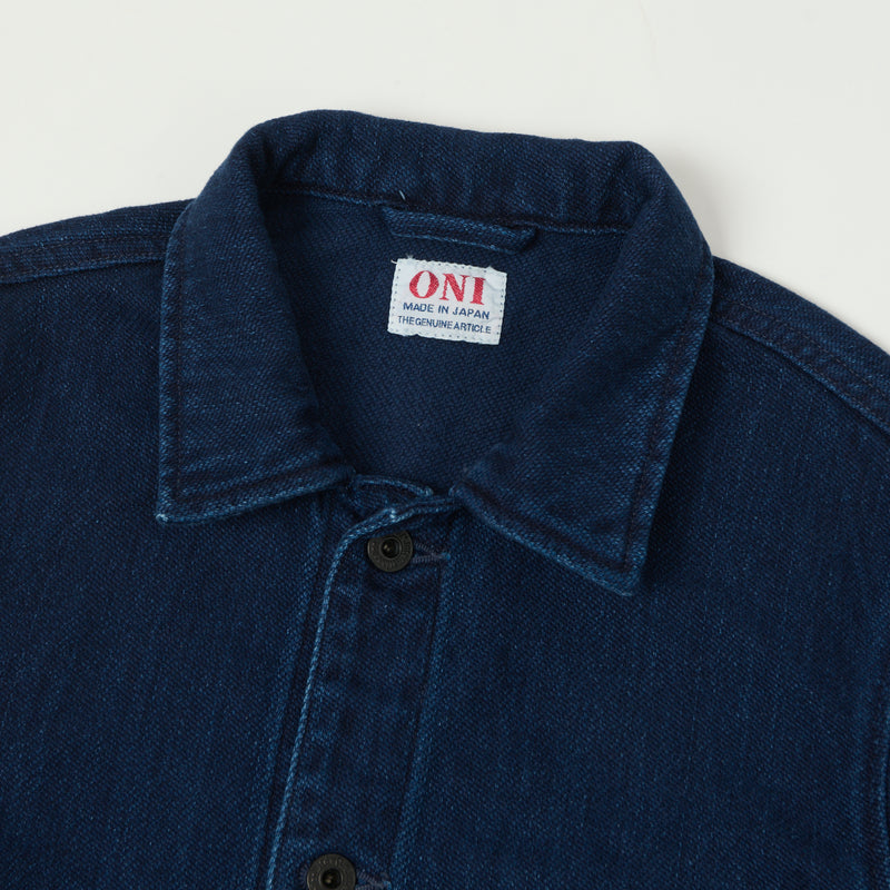 ONI 03501 Indigo Dobby Twill Coverall Jacket - Indigo