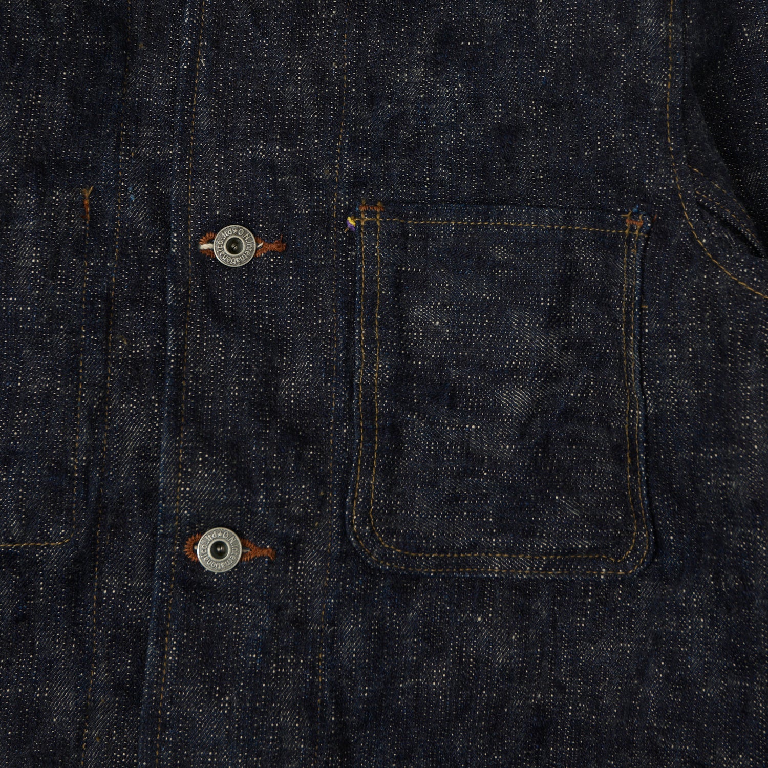 ONI Denim 03502-Kasuri 17oz Coverall Jacket - Rinsed