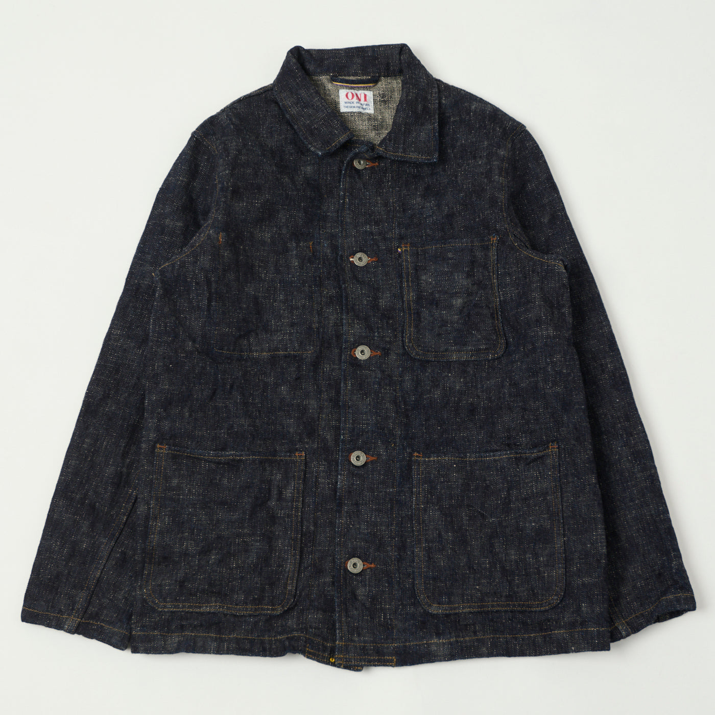 ONI Denim 03502-Kasuri 17oz Coverall Jacket - Rinsed